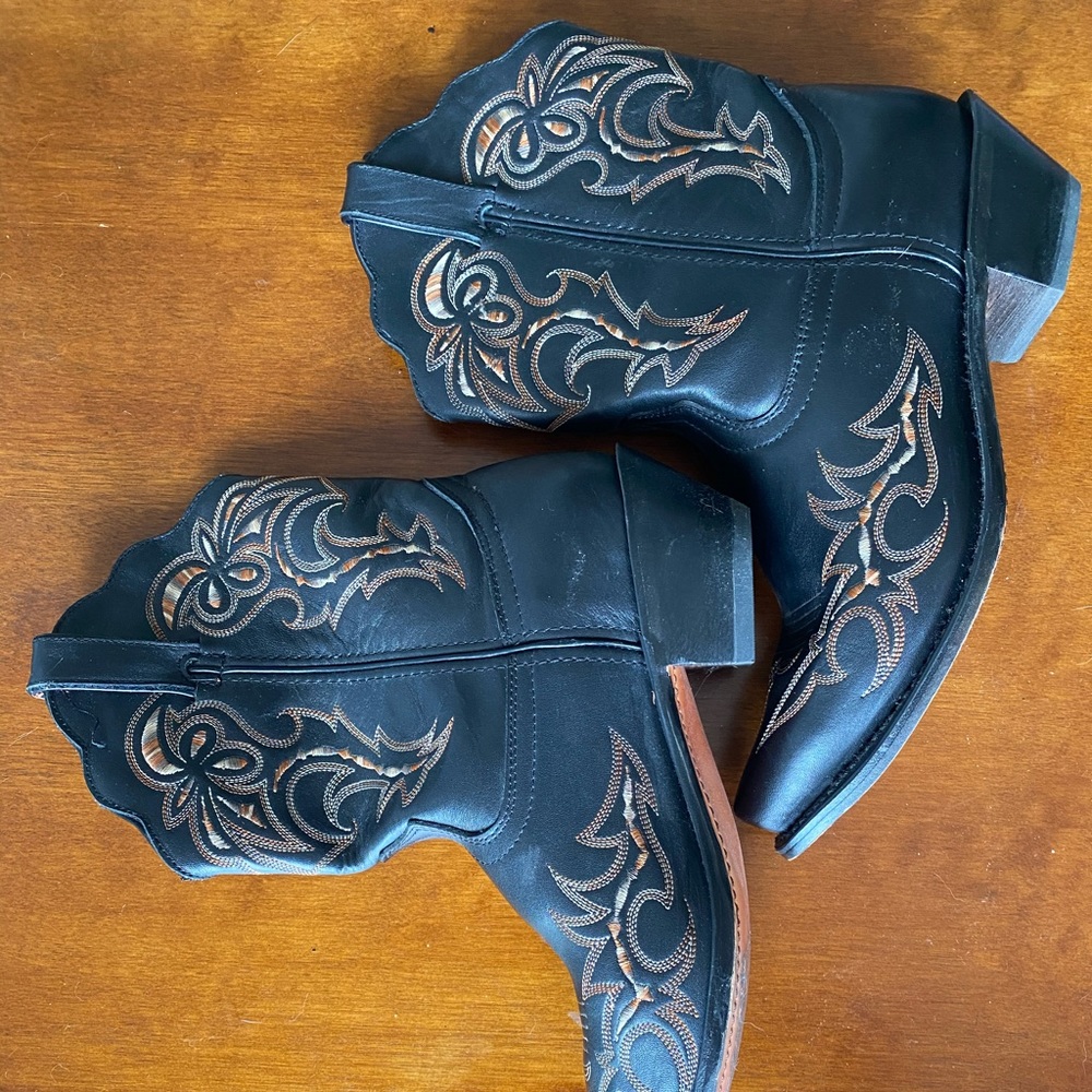 Authentic genuine leather cowgirl boots